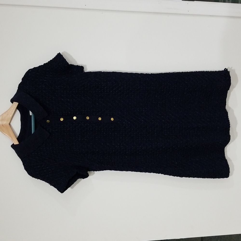 Moth |Anthropologie| Navy Short-sleeved Dress